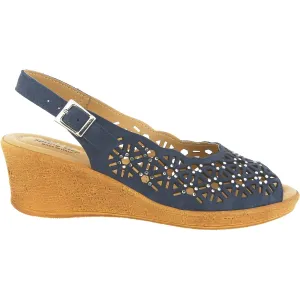 Women's Spring Step Saibara Navy Suede