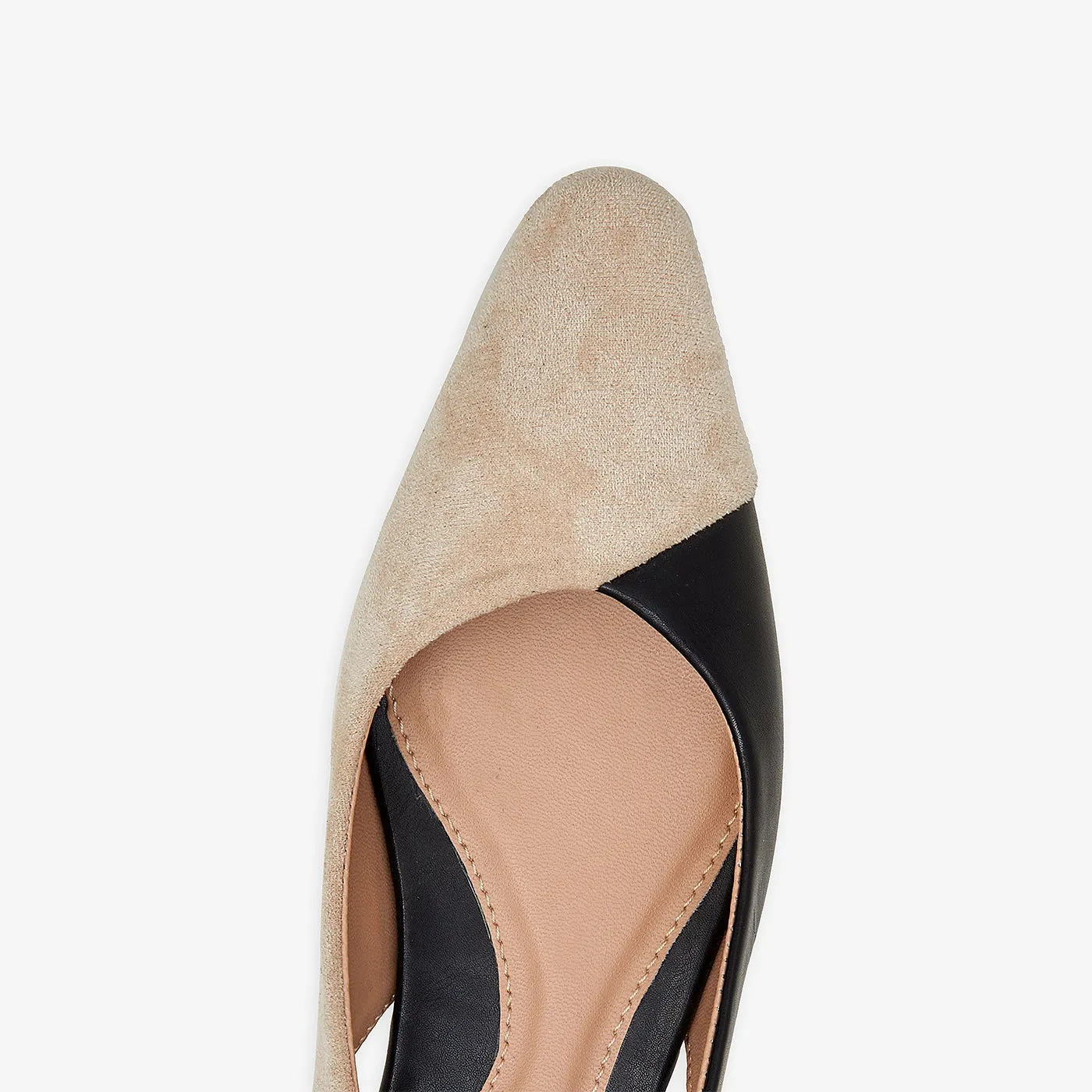 Women's Two-Toned Slingbacks