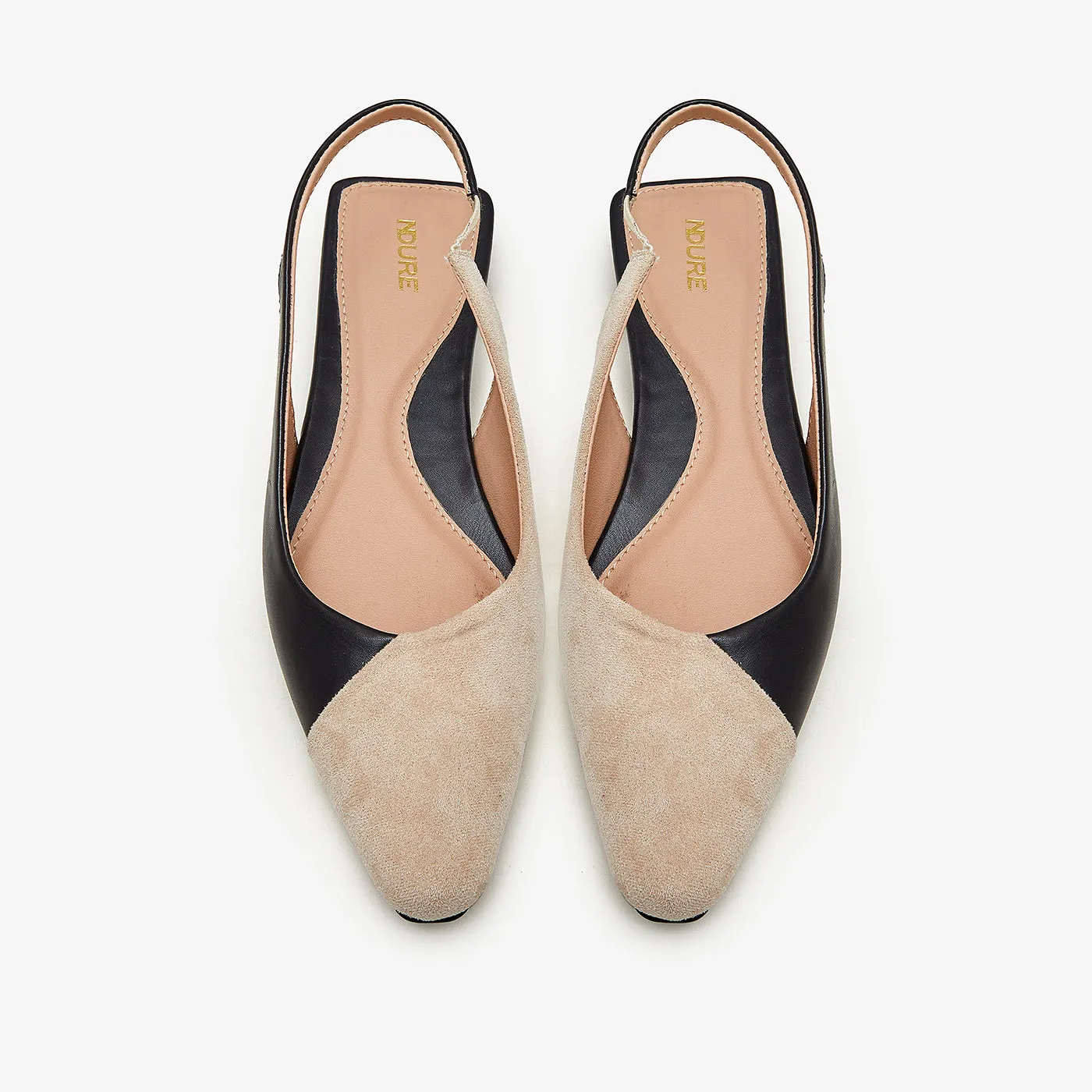 Women's Two-Toned Slingbacks