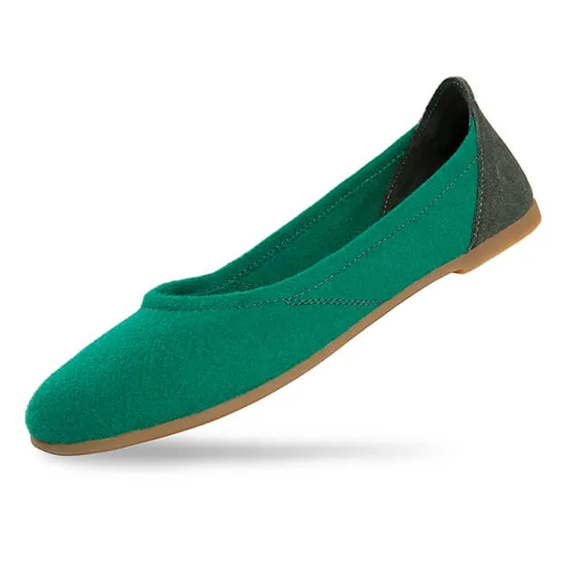 Wool Ballerina - Spruce Green